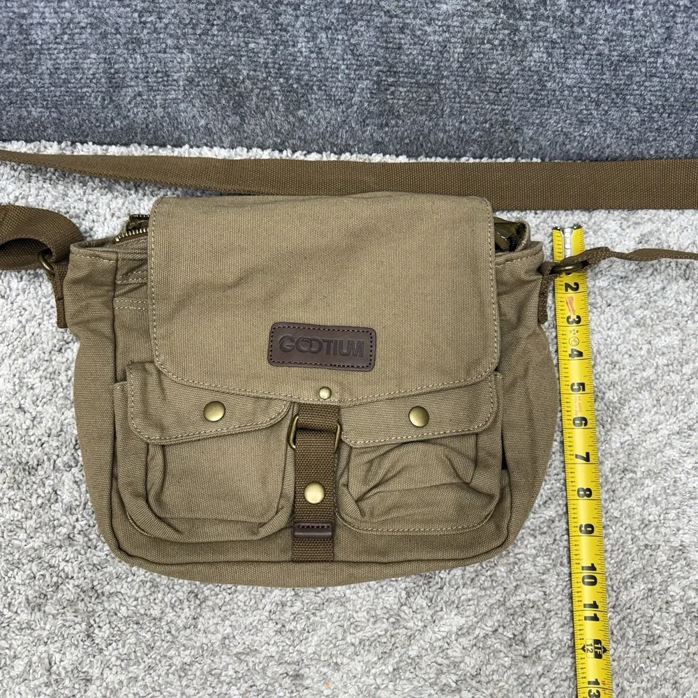 Gootium Canvas Messenger Bag Crossbody Shoulder Military Bag Adjustable
